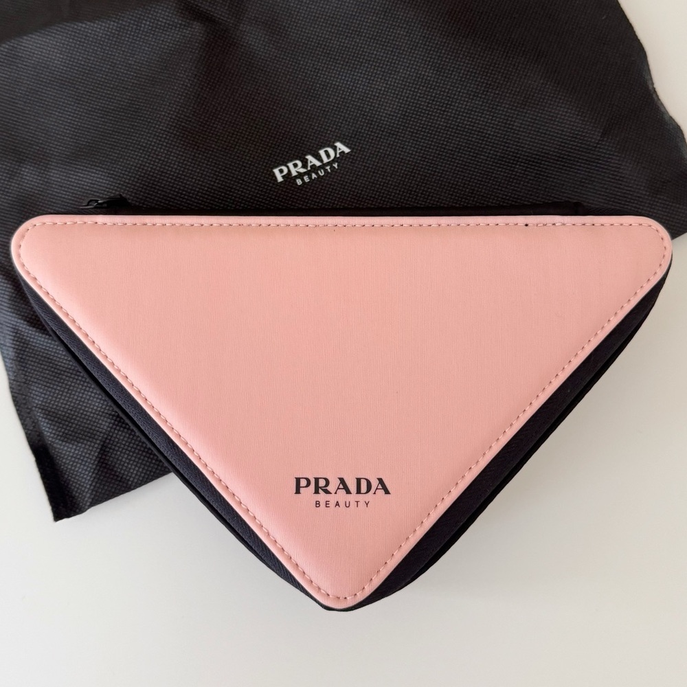 NEW Prada Beauty Pink Triangle Pouch
